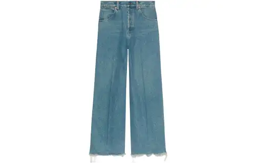 GUCCI Denim GUCCI Label Pants Blue
