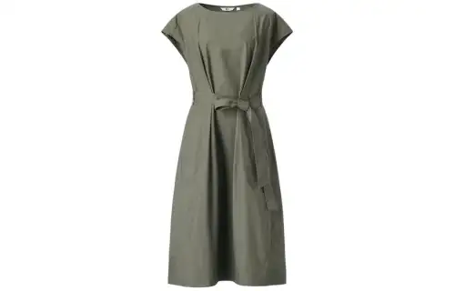 UNIQLO Short Sleeved Dress Women's Olive