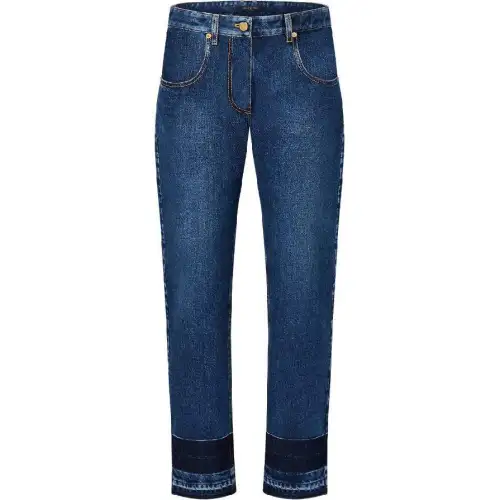 LOUIS VUITTON Washed Raw Denim Jeans
