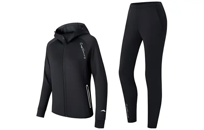 Anta Casual Suit Women's Black+Black