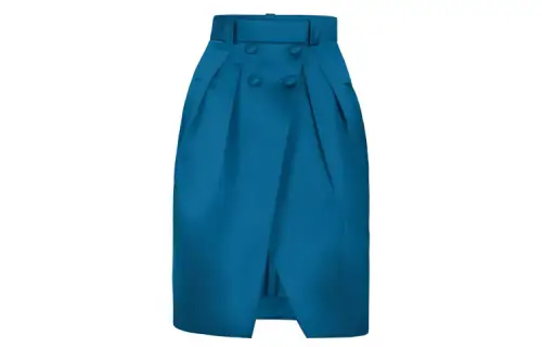 LOUIS VUITTON Casual Long Skirt Women's Blue