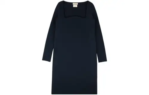 Bottega Veneta SS23 Long Sleeved Dress Women's Dark Blue