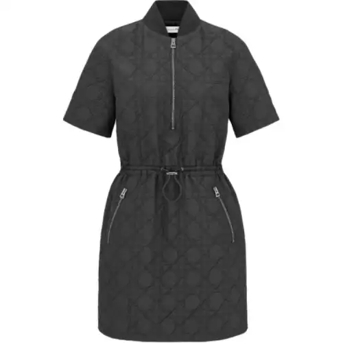 DIOR Short Sleeved Dress Women's Black