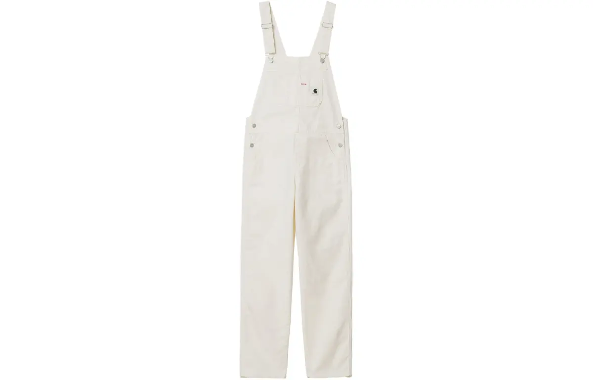 Carhartt WIP SS24 W' Bib Overall Straight Overalls Women's White
