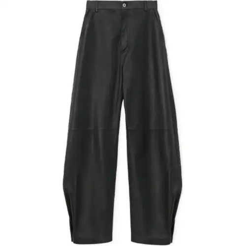 LOEWE Leather Pants Women's Black