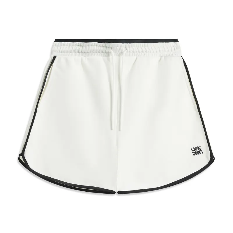 Li Ning Sports Life Collection Casual Shorts Women's Ivory