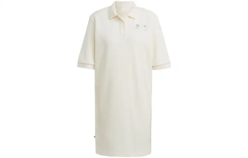 Adidas Originals Short Sleeved Dress Japan Version Women's Ivory