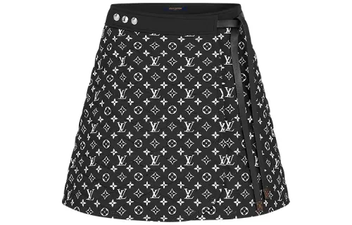 LOUIS VUITTON Casual Short Skirts Women's Black