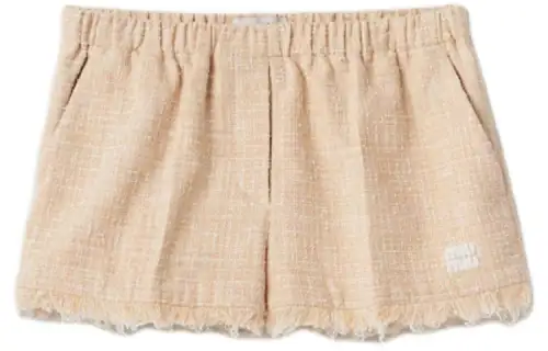MIU MIU Casual Shorts Women's Vanilla