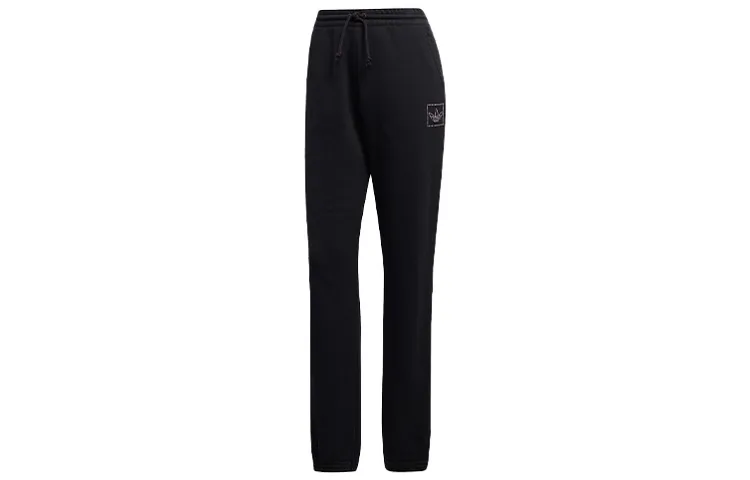Adidas Originals Sports Pants Women's Black Moderate Cuffed Pants