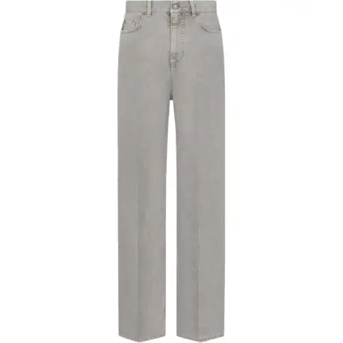DIOR Jeans Women's Gray Moderate Flared Pants