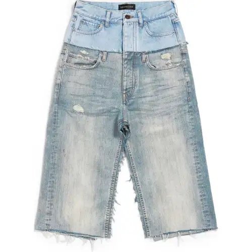 Balenciaga Denim Long Skirt Regular Women's Blue