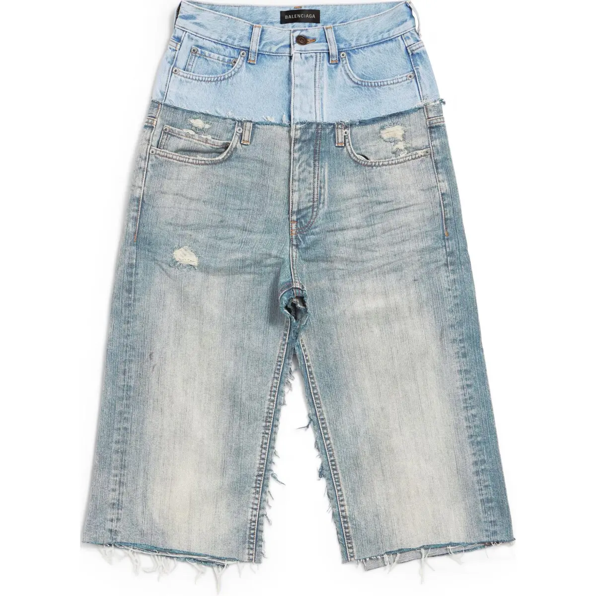 Balenciaga Denim Long Skirt Regular Women's Blue