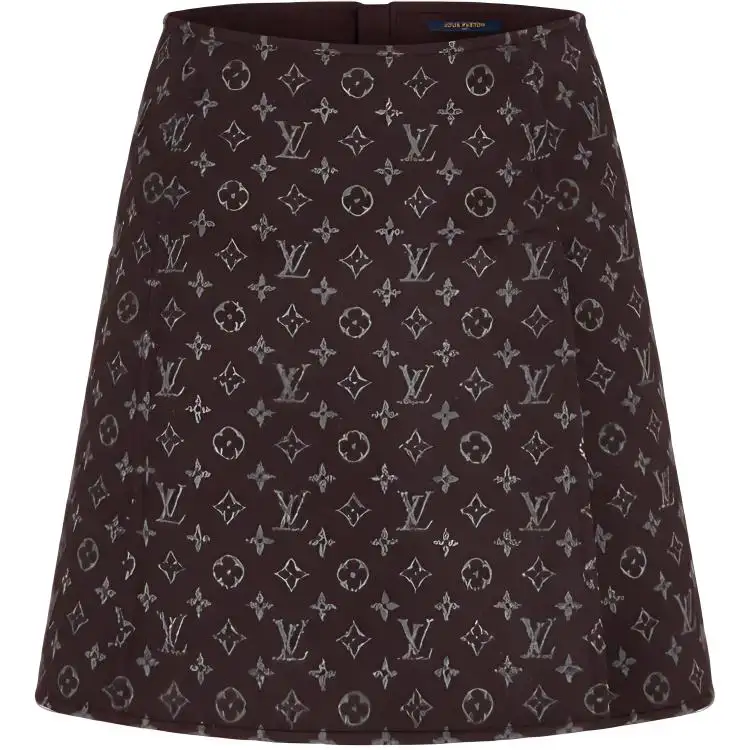 LOUIS VUITTON Casual Short Skirts Women's Brown