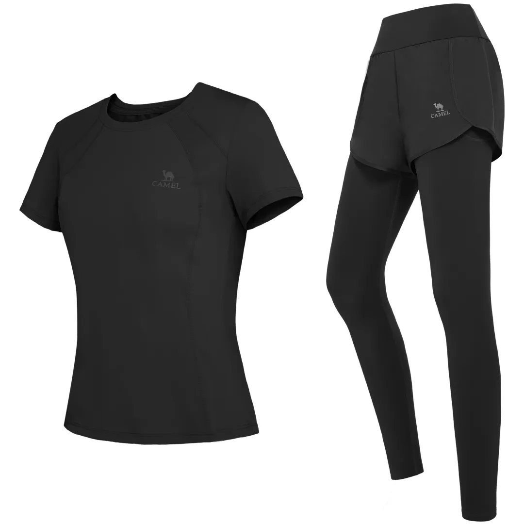 CAMEL Yoga Sets Women's Moderate