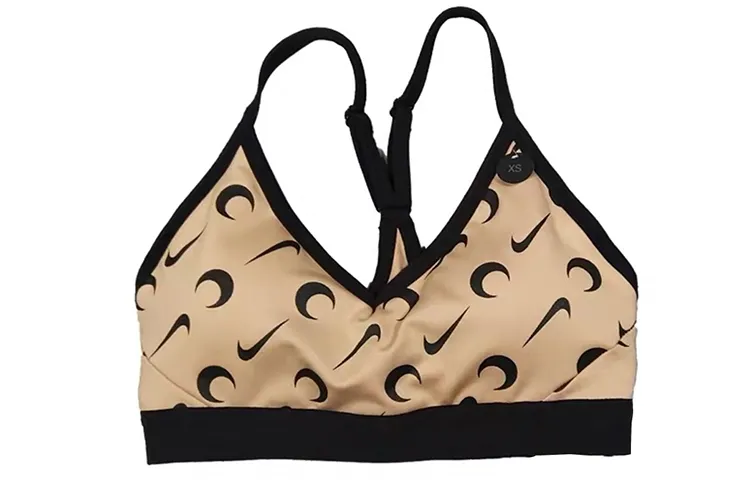 Nike X Marine Serre Sports Bra Beige