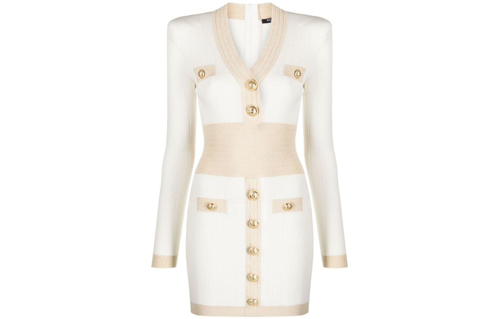 Женское платье BALMAIN (белое)