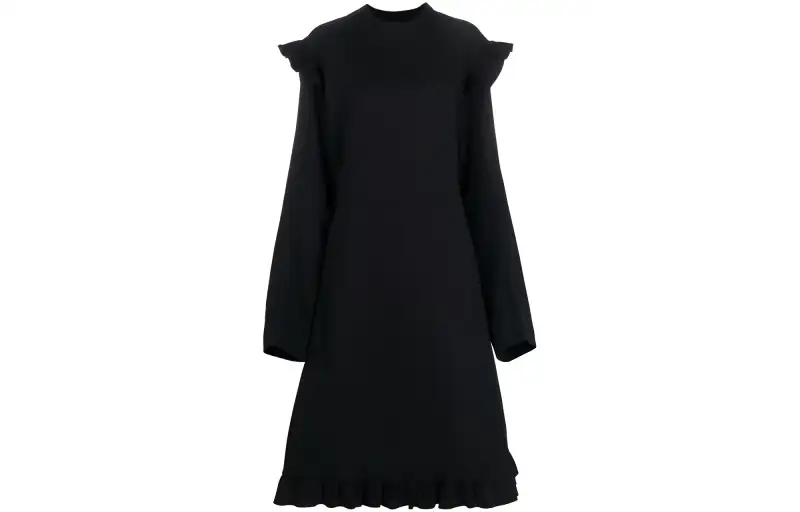 Vetements ruffle-detail midi dress