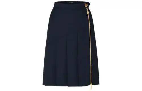 LOUIS VUITTON Casual Long Skirt Women's Black