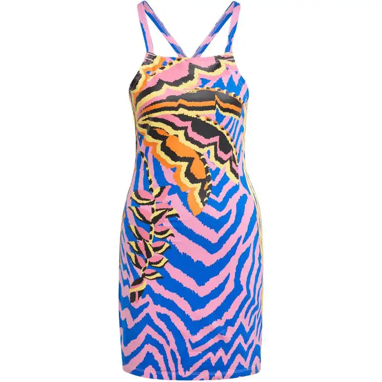 Adidas Originals Adidas X Farm Rio 3 Stripes Mini Dress