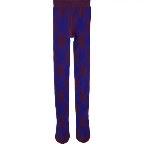 Burberry Check-pattern Wool-blend Tights