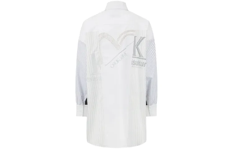 EVISU Long Sleeved Dresses Women's Multicolor Polo Collar Moderate Short
