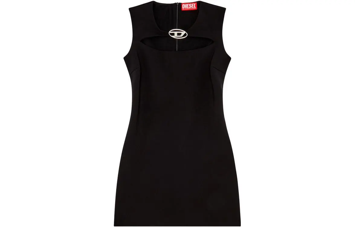 DIESEL D Reams Logo plaque Minidress