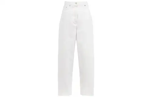 PRADA Jeans Women's White Moderate Wide Leg Pants
