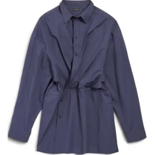Balenciaga Faded Shirt Mini Dress