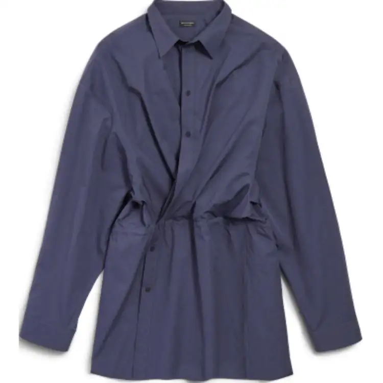 Balenciaga Faded Shirt Mini Dress