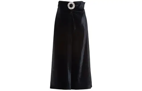 MIU MIU Casual Long Skirts Women's Black Moderate Mid Length Other