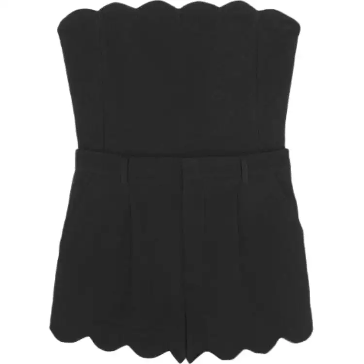 SAINT LAURENT Bustier Button Detailed Playsuit