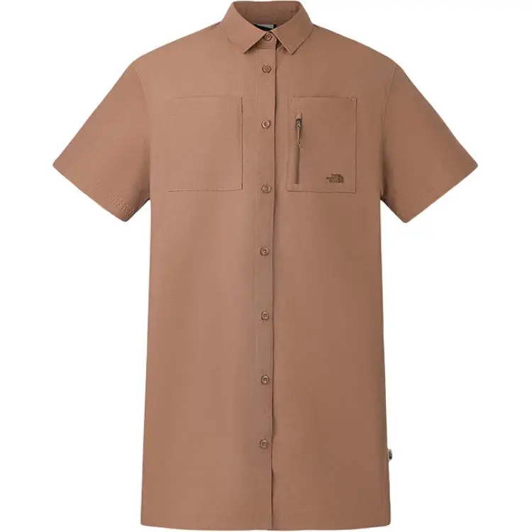 THE NORTH FACE Urban Exploration SS25 Short Sleeved Dress Women's 6IH/Latte Brown