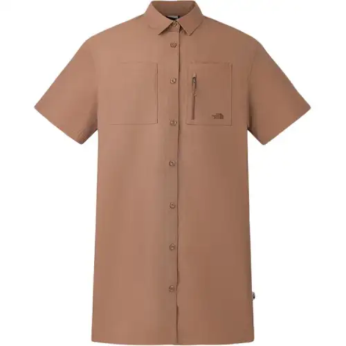 THE NORTH FACE Urban Exploration SS25 Short Sleeved Dress Women's 6IH/Latte Brown