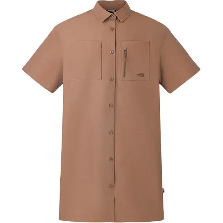 THE NORTH FACE Urban Exploration SS25 Short Sleeved Dress Women's 6IH/Latte Brown