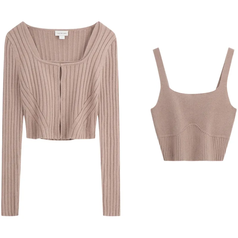 CALVIN KLEIN Casual Suit Women's Mocha Beige