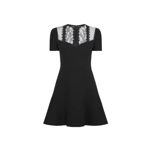 LOUIS VUITTON Short Sleeved Dress Women's Black