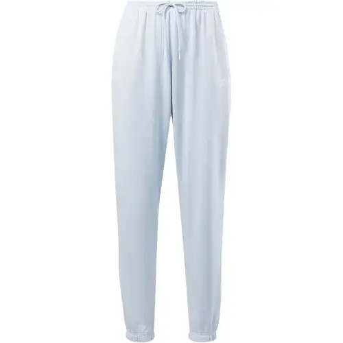 Reebok Identity French Terry Pants Knitted Sweatpants Women's Blue