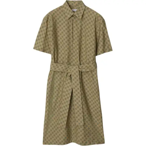 Burberry checked cotton shirtdress