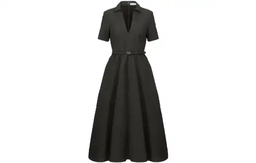 DIOR Short Sleeved Dress Women's Black