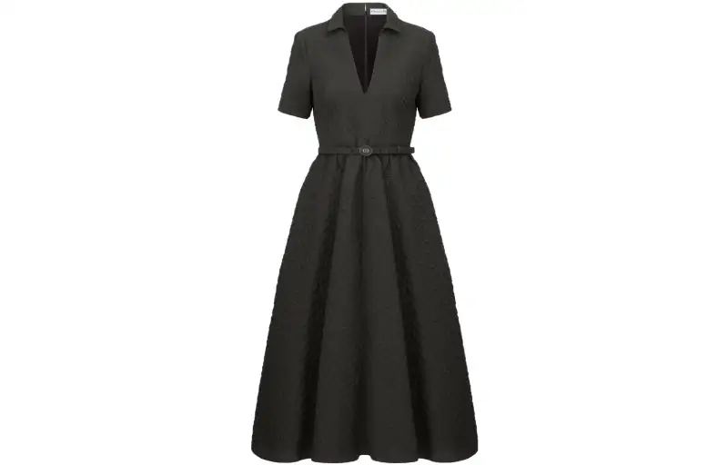 DIOR Short Sleeved Dress Women's Black