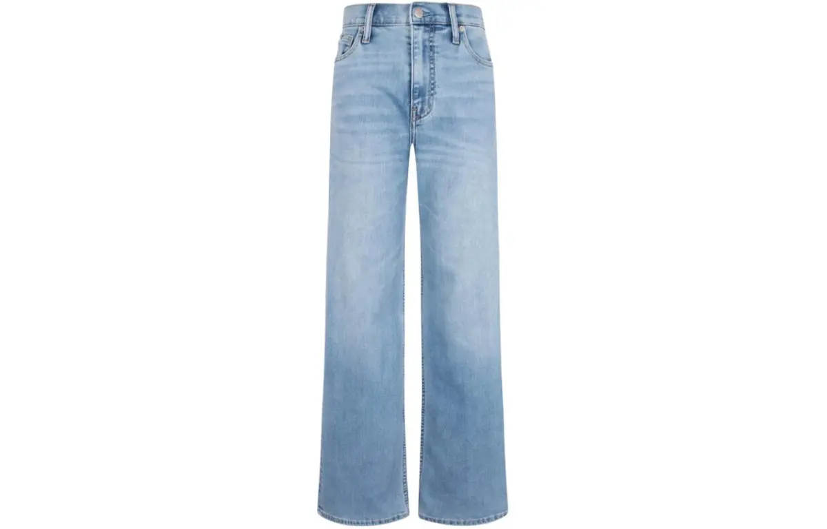 Calvin Klein Jeans Women's 1AA-Denim Light Blue Moderate Wide Leg Pants