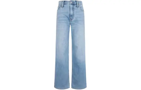 Calvin Klein Jeans Women's 1AA-Denim Light Blue Moderate Wide Leg Pants