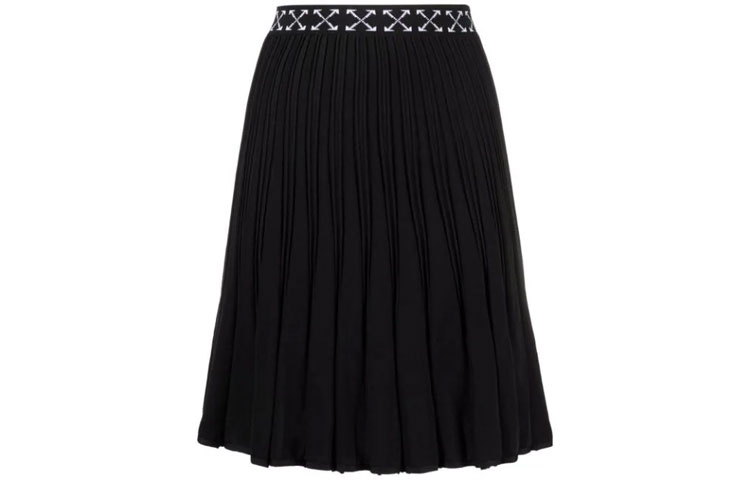 Женская юбка OFF-WHITE OWHL011F21KNI0011001 (черная)