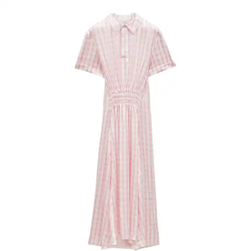 LOEWE Polo Dress 'White/Pink'