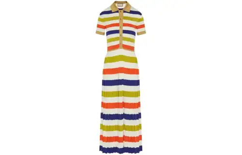 GUCCI Short Sleeved Dress Women's Multicolor