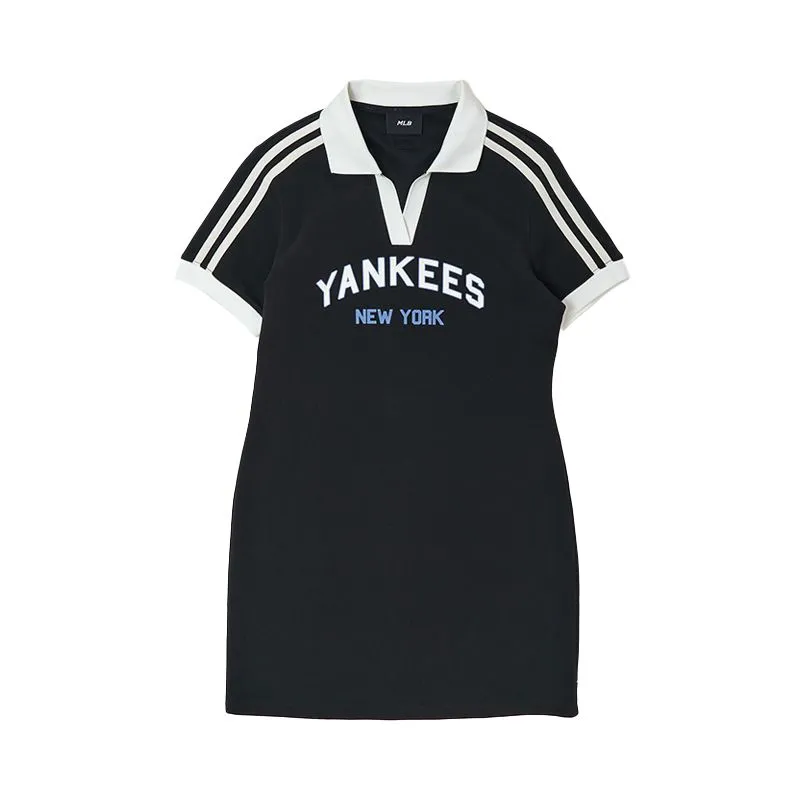 MLB New York Yankees Short Sleeved Dress Women's Black