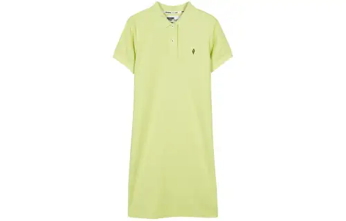 Skechers Short Sleeved Dress Women's Light Yellow Green