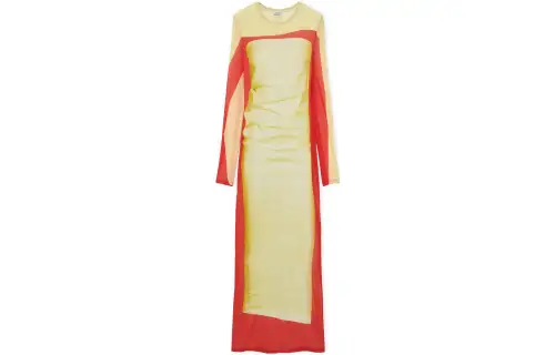 LOEWE Tube Dress 'Yellow/Red'