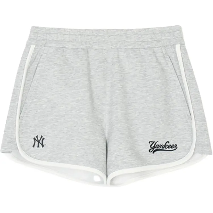 MLB New York Yankees Casual Shorts Women's Heather Gray